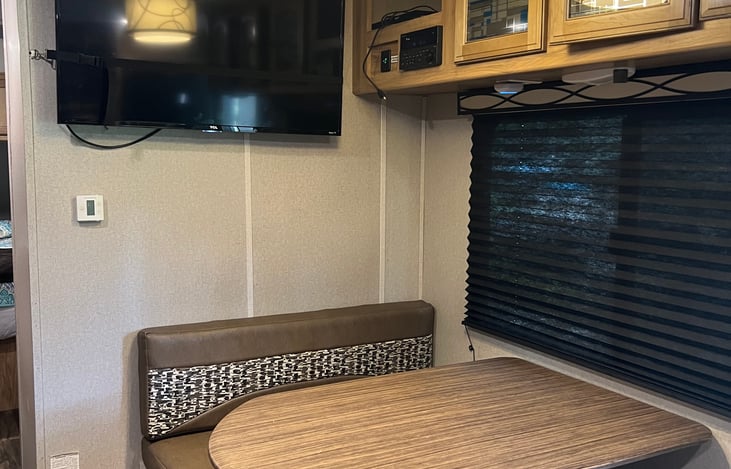 Table converts into another bed.