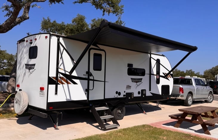 Front entrance and awning