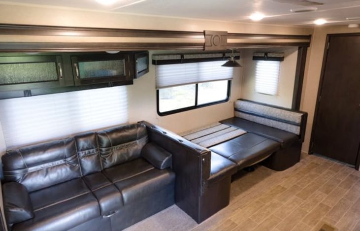 Dining table into a bed and couch (also makes into a bed)