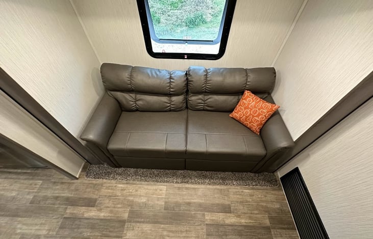 Here's the Loveseat in the Extra Slide Room