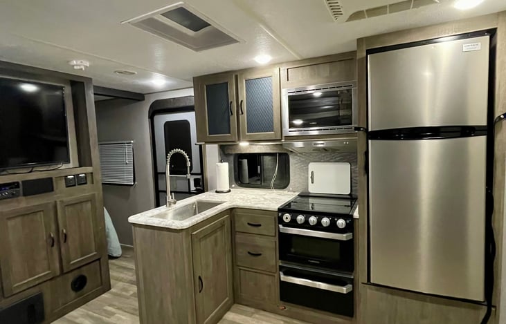 Fully stocked kitchen