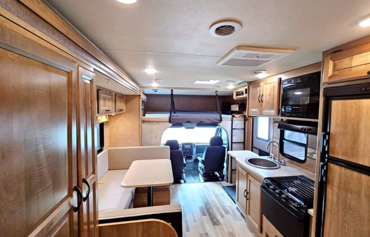 captain chars that swivel around with over the top bed,