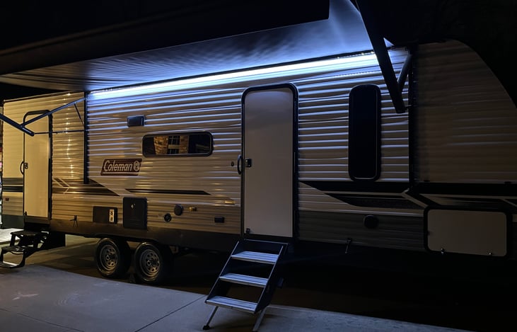 Enjoy a night under the stars with our LED lit canopy