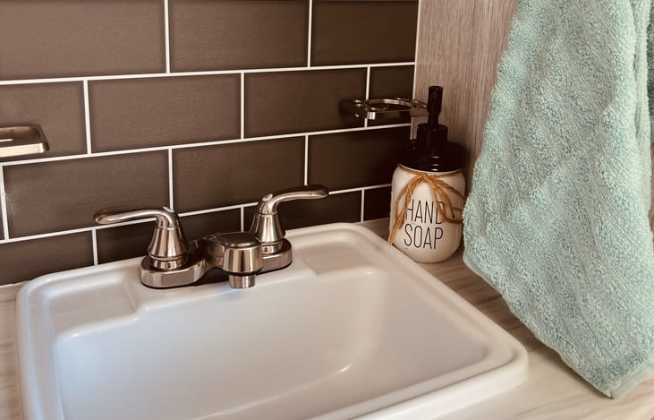 hand soap and hand towel included in every rental