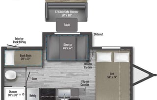 2022 Winnebago Micro Minnie 2100BH Bunks
