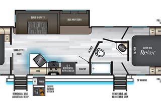 2020 Alpha Wolf 29DQ-L. Two Real Bedrooms w/ NO BUNKS!!!