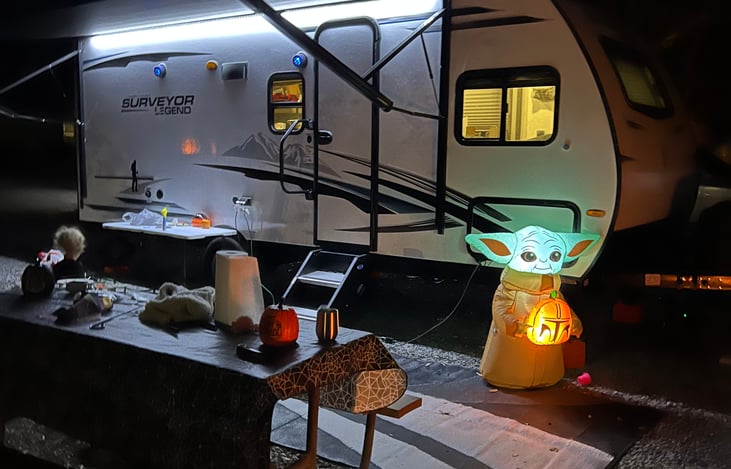 Halloween campsite