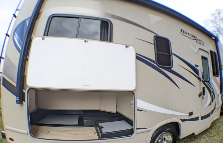 Storage, very good sized storage for this sized vehicle