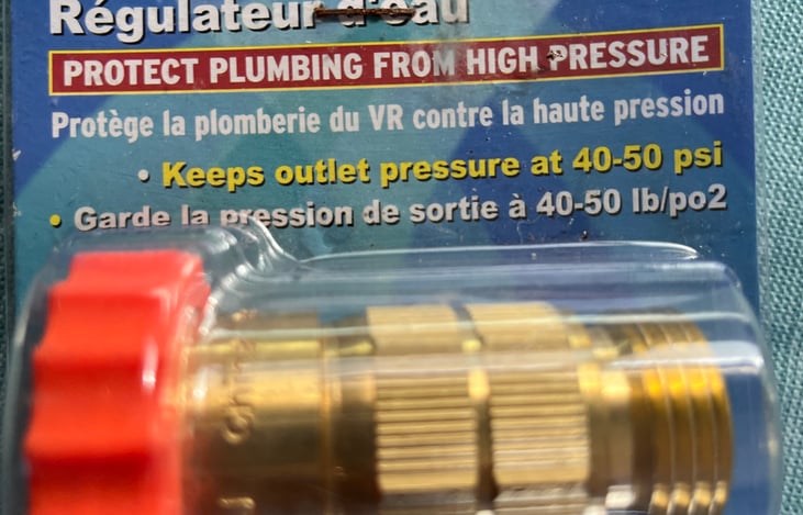 Use to reduce water pressure