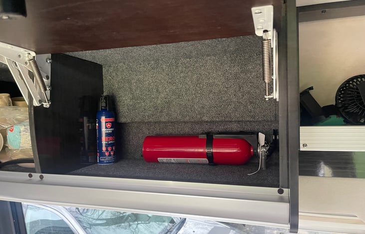 Overhead Storage area