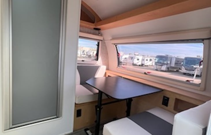 Bathroom door and dinette at purchase