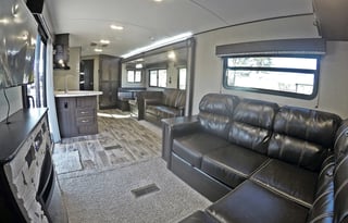 Aaron and Kim's Luxury Travel Trailer 38FT Sleeps 6 Comfortably