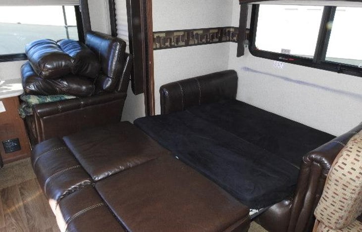 Couch sleeper would be best for one person , or two children possibly.