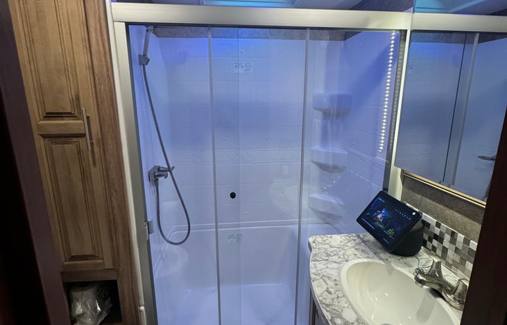 Main bathroom and shower