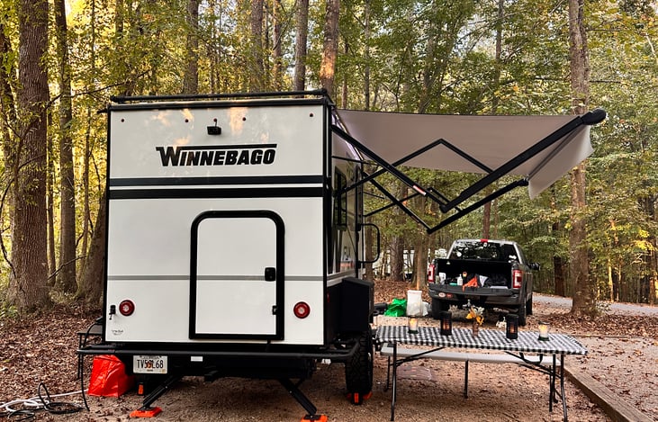 Back door serves as an easy entry to gear without going through the main door.