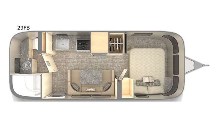 Representative floor plan provided by a trusted RVshare partner.