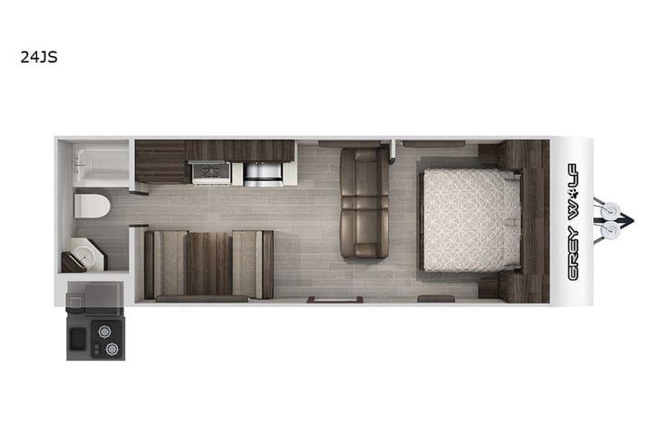 Representative floor plan provided by a trusted RVshare partner.