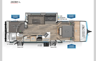 2023 Forest River RV Cherokee Alpha Wolf 26DBH-L