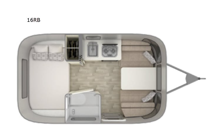 Representative floor plan provided by a trusted RVshare partner.