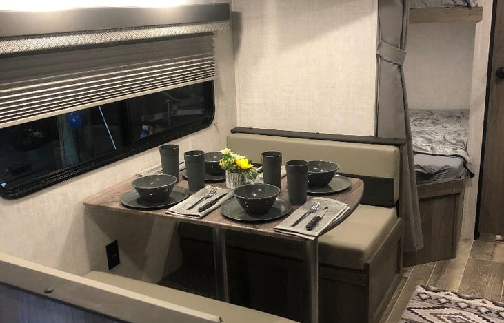 Fully stocked kitchen . Plates, Cups, Silverware, pots & Pans.