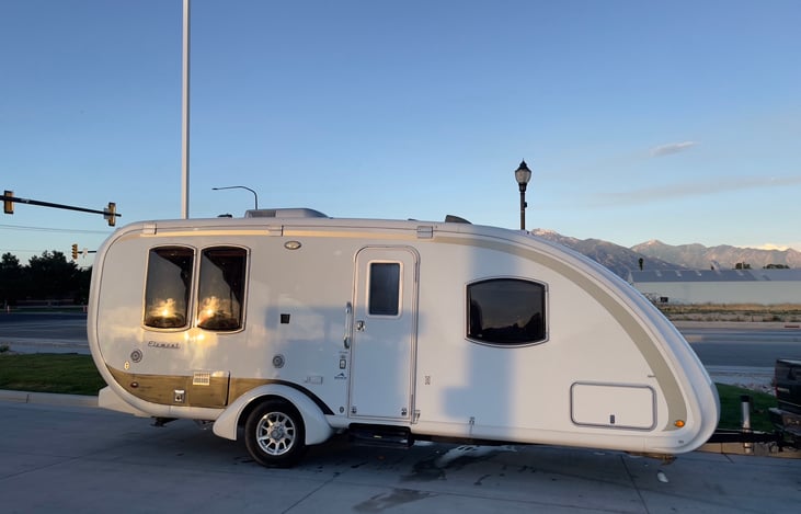 Sleek, modern exterior shape.