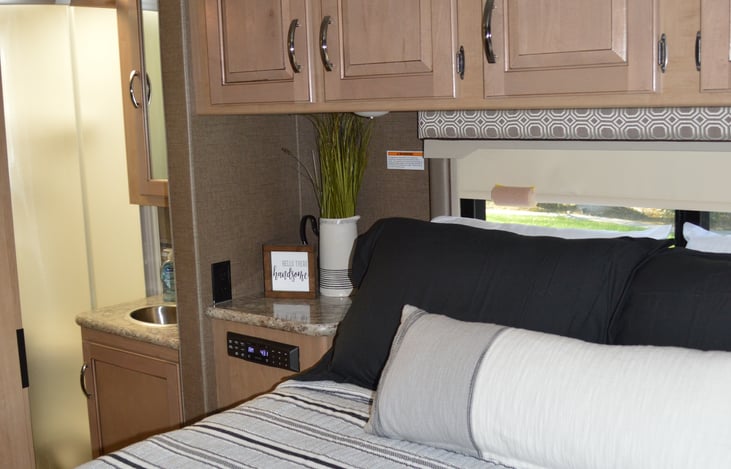 Master bedroom has its own separate Bluetooth radio system.