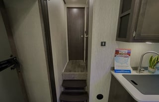 Kayla and Justin's King bed camper