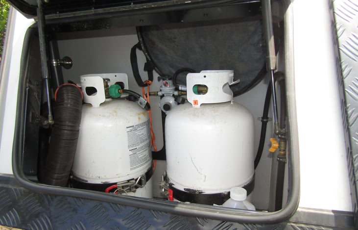 Two 40lbs propane tanks