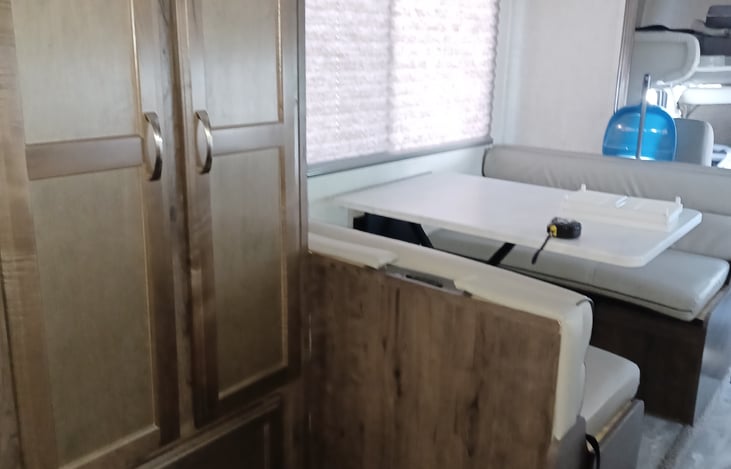 Table turns into a bed