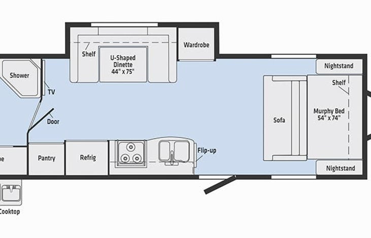 Floor plan of Baracca dé Amore.
