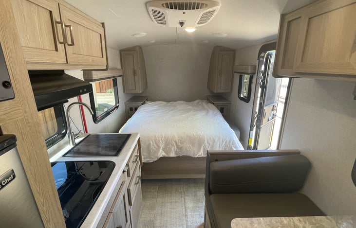 Murphy bed deployed.