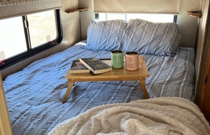 The queen size main bed.