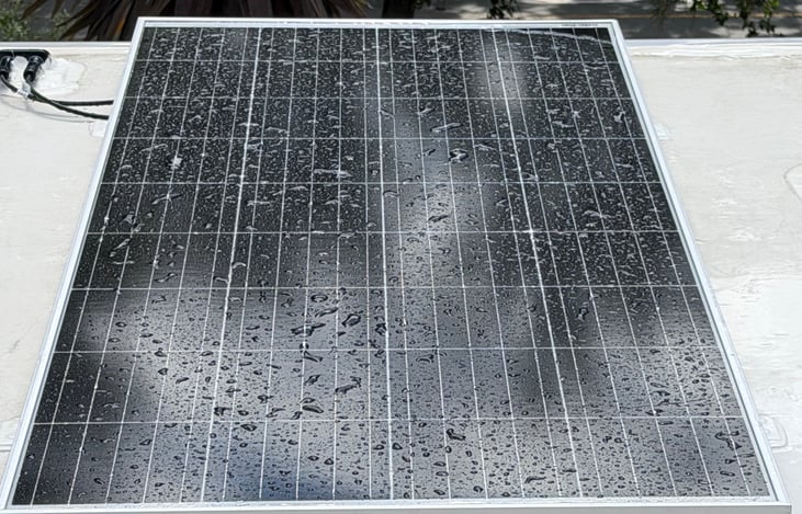 200 Watt Solar Panel. Can charge up the RV batteries during the day if you are not connected to shore power.
