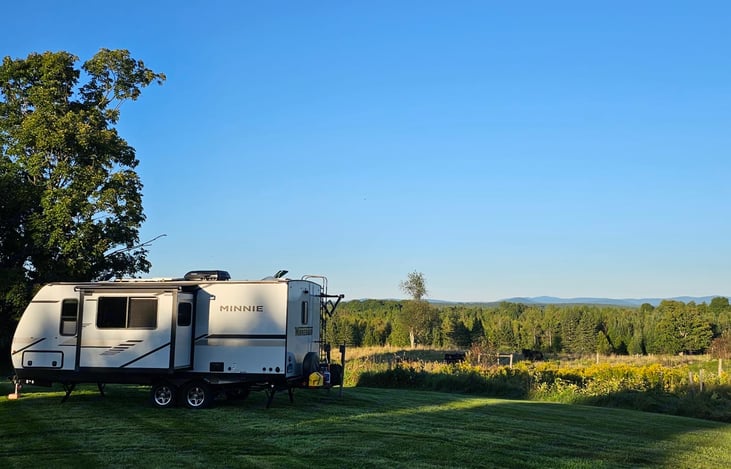 Harvest Hosts golf course, NE Kingdom, VT!