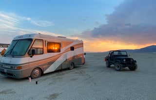 Modern and elegant Fun Bus with driver