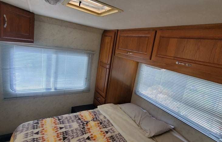 Lots of closet space and under bed storage