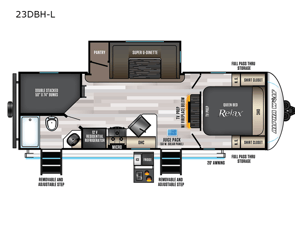 Forest River RV Cherokee Alpha Wolf 23DBH-L