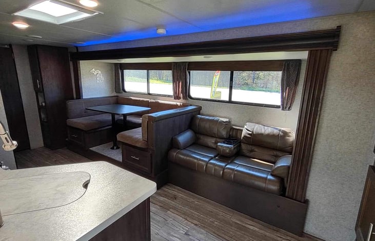 Dinette and couch area