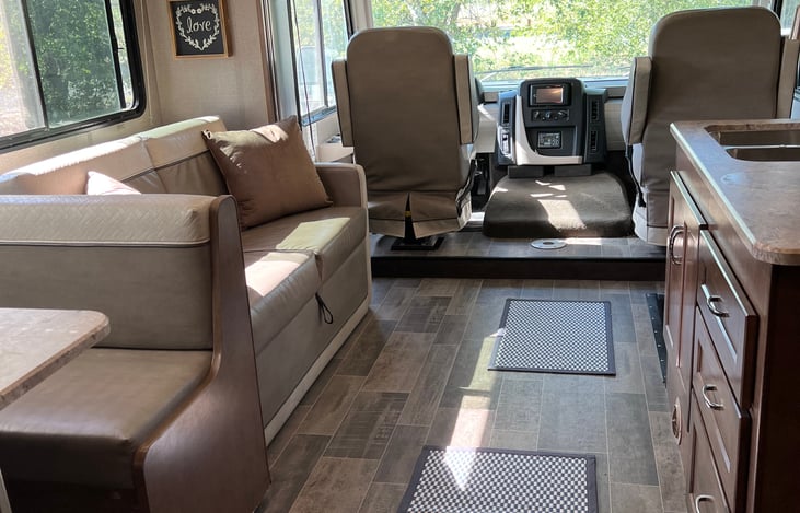 The living space back to front