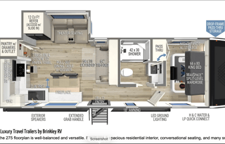 Brinkley Love! 2025 Model I 265 Luxury Camping!