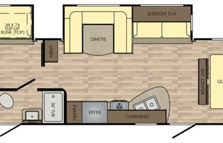 Zinger 2 room  bunk house. Delivery only