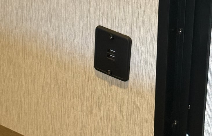 Many USB plugs throughout to charge your devices!