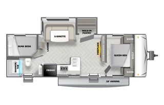 Lightweight Bunkhouse with Spacious Living