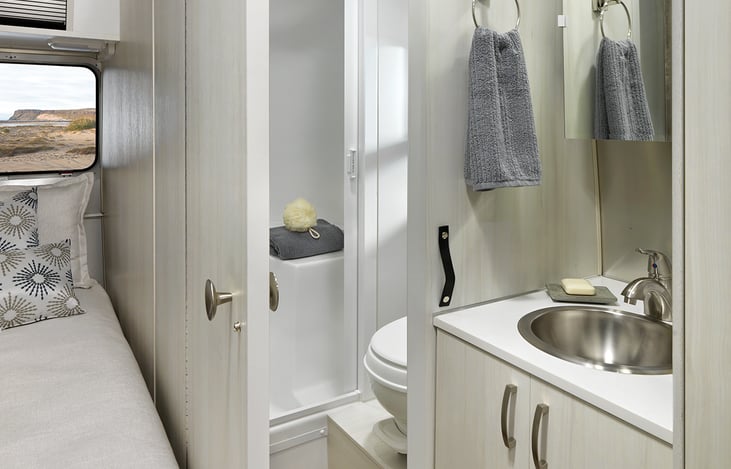 Factory Stock Bathroom Photo