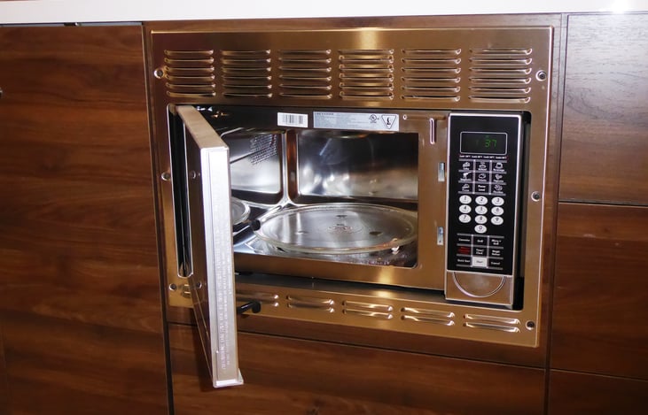 Microwave and convection oven
