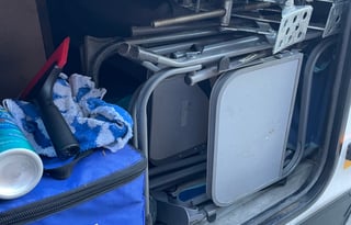 Family Set-up Camper, Ready to Roll Out!