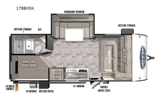 2023 easy to pull sleeps 8 17 ft bunk house