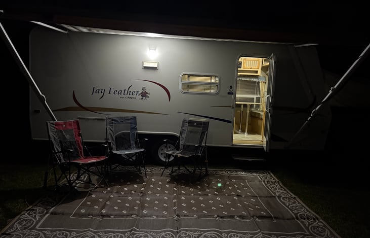 Outside view at night