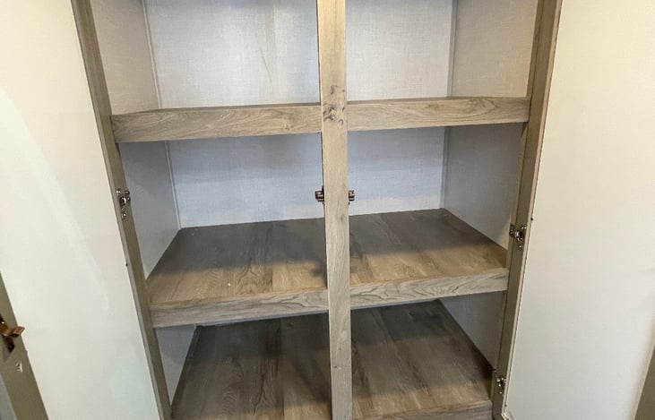 wardrobe in bathroom