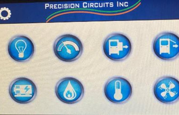Touch screen for control of lighting, levels, slides, awing, generator, water heater (either electric or propane), AC units (2), & exhaust fans (kitchen & bath).